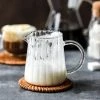 Staunton And Henry Ribbed Glass Milk Jug - Set Of 2
