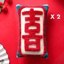 Staunton And Henry Home Accessories Retro Double Happiness Throw Cushions 19 Staunton And Henry Home Accessories Retro Double Happiness Throw Cushions