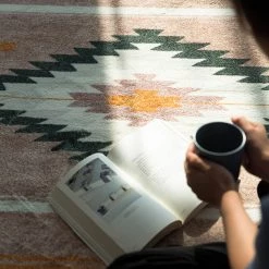 Staunton And Henry Rugs Acalan Modern Green And Yellow Rug