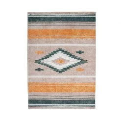 Staunton And Henry Rugs Acalan Modern Green And Yellow Rug