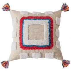 Staunton And Henry Tenzin Colorful Modern Tribal Throw Cushions