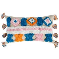Staunton And Henry Tenzin Colorful Modern Tribal Throw Cushions