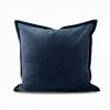 Staunton And Henry Woven Peacock Blue Throw Cushion