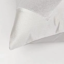 Staunton And Henry Cream And White Satin Throw Cushion Home Accessories