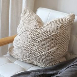 Staunton And Henry Home Accessories Nordic Chunky Weave Throw Cushion Cover