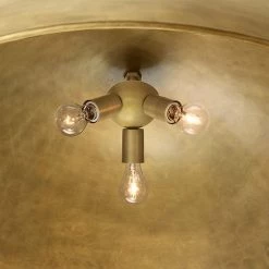 Staunton And Henry Vintage Distressed Bronze Dome Chandelier 6 Staunton And Henry Vintage Distressed Bronze Dome Chandelier