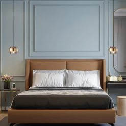 Staunton And Henry Lighting Modern Gold And Smokey Glass Pendant Light