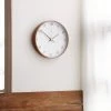 Staunton And Henry Arlo Nordic White Wall Clock With Wood Frame SALE Wall Decor