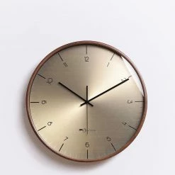 Staunton And Henry Gold Bauhaus Style Wall Clock Wall Decor