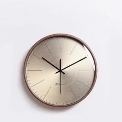 Staunton And Henry Gold Bauhaus Style Wall Clock Wall Decor