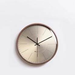 Staunton And Henry Gold Bauhaus Style Wall Clock Wall Decor
