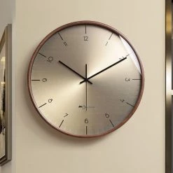 Staunton And Henry Gold Bauhaus Style Wall Clock Wall Decor