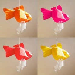 Staunton And Henry Goldfish Origami Ceiling Light