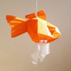 Staunton And Henry Goldfish Origami Ceiling Light
