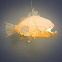 Staunton And Henry Lighting Grouper Fish Origami Ceiling Light