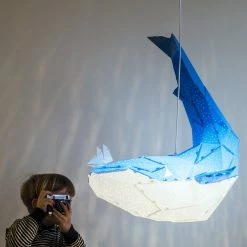 Staunton And Henry Whale Origami Ceiling Light