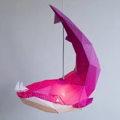 Staunton And Henry Whale Origami Ceiling Light
