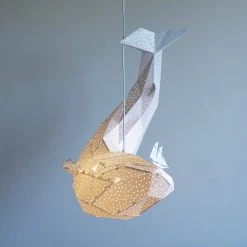 Staunton And Henry Whale Origami Ceiling Light