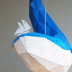Staunton And Henry Whale Origami Ceiling Light