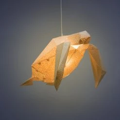 Staunton And Henry Lighting Sea Turtle Origami Ceiling Light