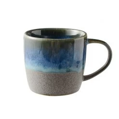 Staunton And Henry Retro Japanese Blue And Grey Coffee Mug Kitchen