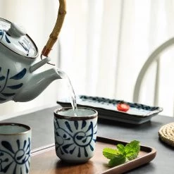 Staunton And Henry Akari Blue And White Japanese Tea Set