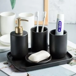 Staunton And Henry Classic Modern Bathroom Accessory Set