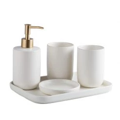 Staunton And Henry Classic Modern Bathroom Accessory Set
