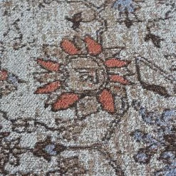 Staunton And Henry Souka Greige And Coral Distressed Rug Rugs