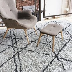 Staunton And Henry Amelie Nordic White And Black Rug Rugs