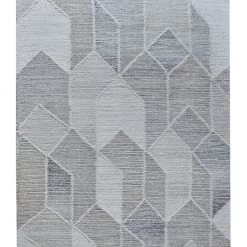 Staunton And Henry Alika Modern Grey Wool Rug Rugs