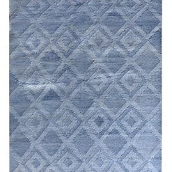 Staunton And Henry Patmos Blue Diamond Pattern Rug Rugs