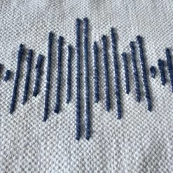 Staunton And Henry Inken Blue And White Modern Tribal Rug