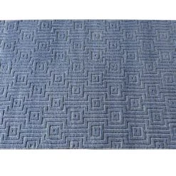 Staunton And Henry Lenen Textured Blue Rug Rugs
