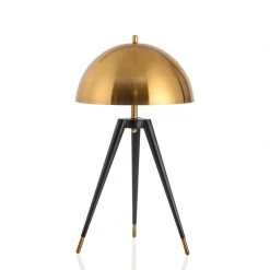 Staunton And Henry Modern Black And Gold Tripod Table Lamp Lighting