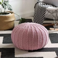 Staunton And Henry Knit Pouf