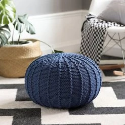 Staunton And Henry Knit Pouf