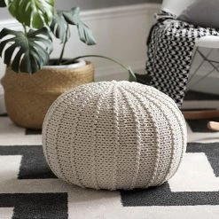 Staunton And Henry Knit Pouf