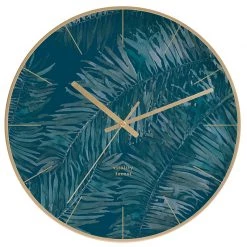 Staunton And Henry Wall Decor Modern Blue And Gold Wall Clock