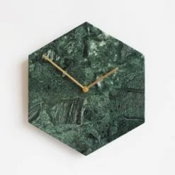 Staunton And Henry Hexagon Marble Wall Clock