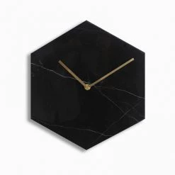 Staunton And Henry Hexagon Marble Wall Clock