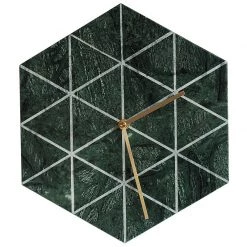 Staunton And Henry Hexagon Marble Wall Clock