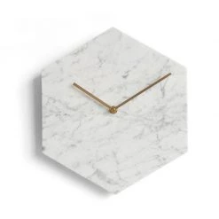 Staunton And Henry Hexagon Marble Wall Clock