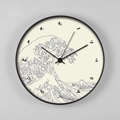 Staunton And Henry Kanagawa Wave Wall Clock