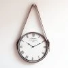 Staunton And Henry Silver Hanging Wall Clock