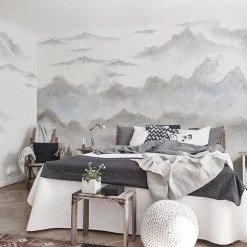 Staunton And Henry Misty Mountains Wall Mural Wall Decor