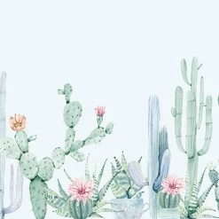 Staunton And Henry Collection Of Cactus Wall Mural Wall Decor