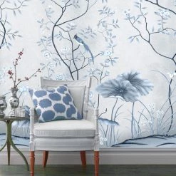 Staunton And Henry Blue Oriental Wall Mural Wall Decor