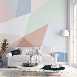 Staunton And Henry Nordic Pastel Geometric Wallpaper Wall Decor
