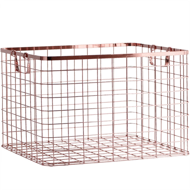 Staunton And Henry Home Accessories Square Copper Storage Basket 2 Staunton And Henry Home Accessories Square Copper Storage Basket